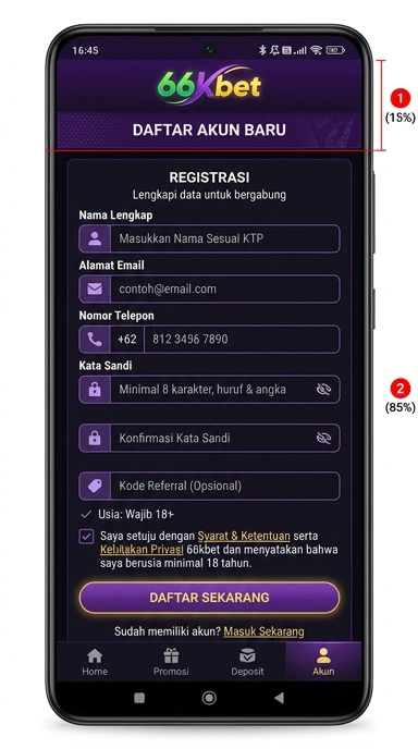 Panduan Mudah Daftar Akun 66kbet untuk Android