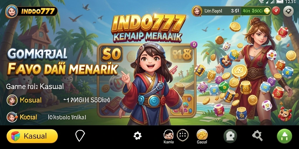 Antarmuka menarik dan fungsional dalam INDO777.