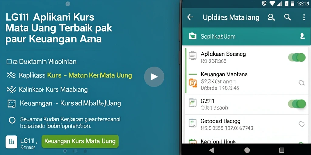 Antarmuka LG111 yang sederhana dan fungsional untuk Kurs Mata Uang.